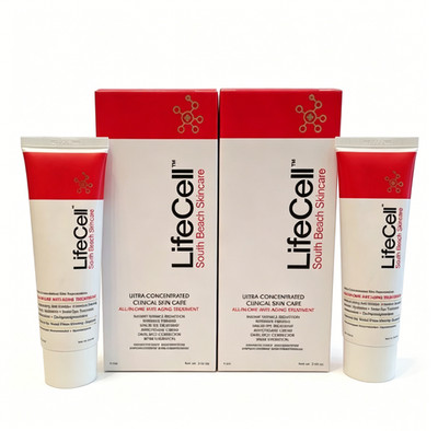 2 Pack New LiveCell South Beach Skincare All-In-One Anti-Aging Treatment 2.54 oz