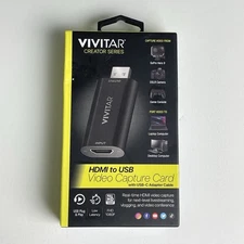 Vivitar Creator Series HDMI to USB Video Capture Card NEW