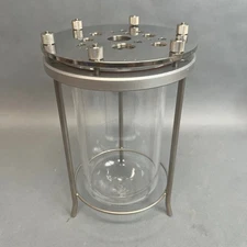 Chemglass 2L Bioreactor Vessel with Headplate and Stand
