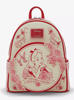 Loungefly Disney Alice in Wonderland Tonal Alice Floral Mini  display picture 3