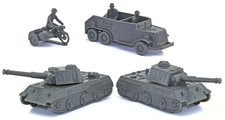 Marx WWII German Armor Set - gray color unpainted plastic - 1990 - low stock