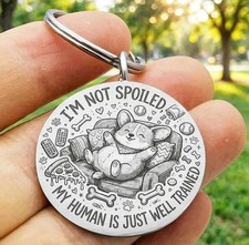 Dog Puppy Pet Animal Kitty Hot Funny Stainless Keychain Art Joke Family Sweet