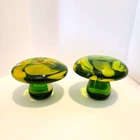 New ListingVintage Blenko Glass Mushrooms Paperweight Set Of 2