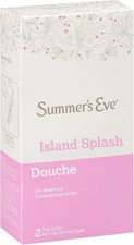 Summer's Eve Douche, Vaginal Douche for Women, Island Splash, 2 Units, 4.5 Oz Ea
