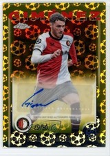 Santiago Gimenez Giménez Chrome 2024 Gold Refractor /50 Auto