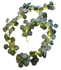 LED Girlande  Eukalyptusblätter Deko Batterie  Kunstblumen Frühling 