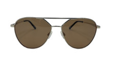 Serengeti Polarized Odell Leonard Shiny Light Gold Sunglasses Made In Italy