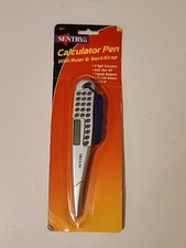 NIP Vintage Calculator Pen W/ Ruler  Neckstrap Sentrya