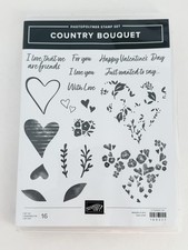 Stampin Up   Country Bouquet   Photopolymer Stamp Set   16 Stamps