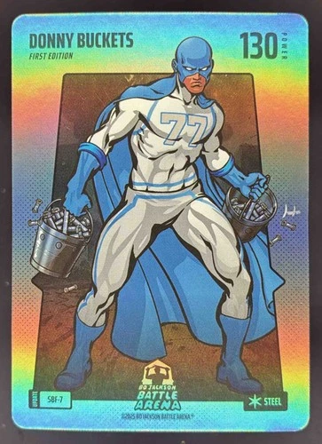 2025 BO JACKSON BATTLE ARENA ALPHA UPDATE DONNY BUCKETS SBF-7 SILVER BATTLEFOIL