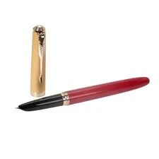 Jinhao Metal Fountain Pen Golden Clip EF Nib 0.38mm Business Writing Gift