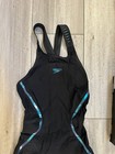 Speedo FastSkin LZR Racer X Womens Sz 22 Open Back w/ blue trim EUC — photo 3