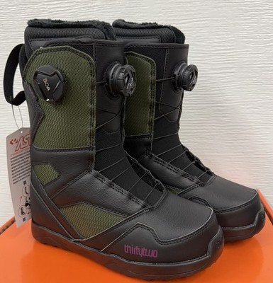 2026 Brand New Womens ThirtyTwo STW Double BOA Snowboard Boots $310 7 black Grn