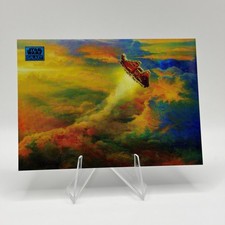 2024 Topps Chrome Star Wars Galaxy #93 Falcon Rising Blue /150