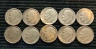 Lot of 10, 90% Silver, Roosevelt Dimes -  1964 and earlier.