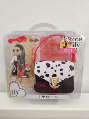 Disney ILY 4Ever TOTE TEENIES I Love Cruella Tiny Doll & Purse 