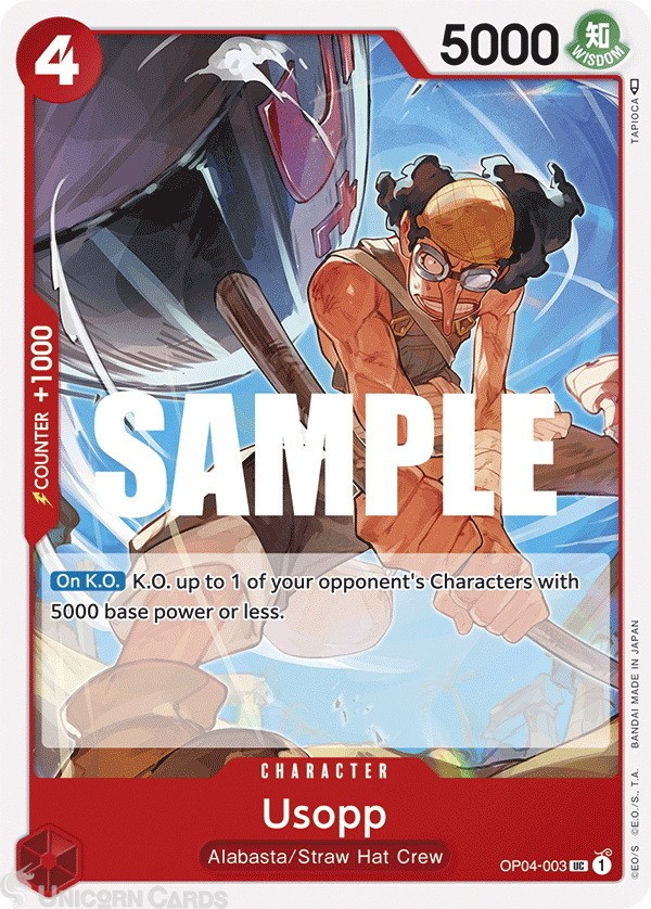 OP04-003 Usopp :: Uncommon One Piece TCG Card