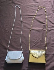 La Regale SRI Collection Evening Bags Lot 2 Gold Silver Sequin Formal