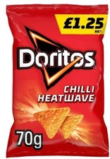 Doritos CHILLI HEATWAVE Tortilla Crisps 70g PMP (Pack of 18)