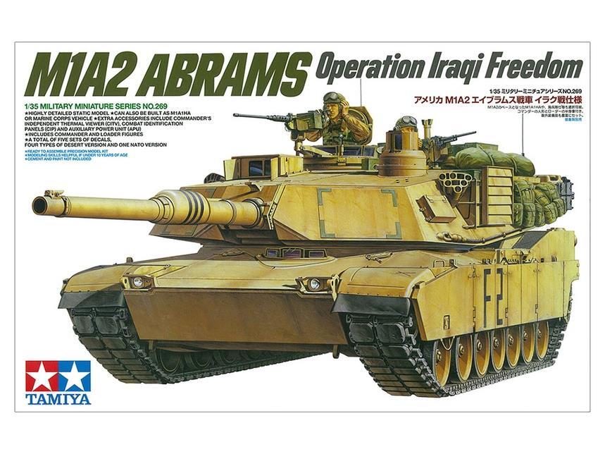 TAMIYA 35269 M1A2 Abrams Tank OIF 1:35 Scale Military Model Kit