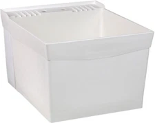 Structural Thermoplastic Wall-Mount Utility Tub 20 in. x 24 in. 18 Gallons