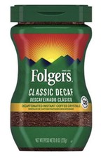 Folgers Classic Decaf Medium Roast Instant Coffee - 8 oz