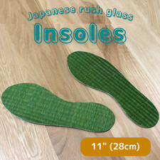 Japanese rush grass insoles that can be cut to fit shoes, for prevention of athl