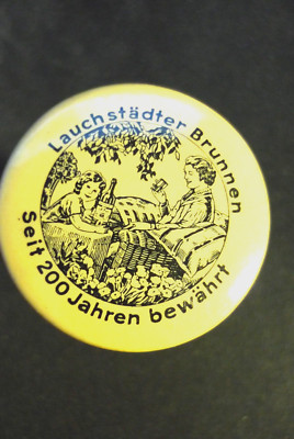 Vintage LAUCHSTÄDTER BRUNNEN Cork bottle stopper German Advertising