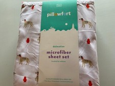 Pillowfort Dalamation Twin New Sheet Set Microfiber 3 Piece Set