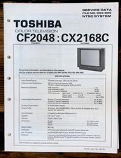 Toshiba CF2048 CX2168C TV Service Manual Original 