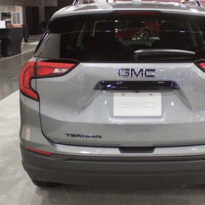 Chrome GMC Terrain Nameplate Emblem – Front Door Or Rear Liftgate Badge (OEM Style, Self-Adhesive)