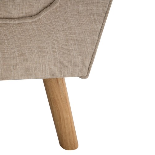 Chenille Fabric Bed End Chaise Lounge Window Seat Arm Bench Hallway W/Wood Legs - Picture 9 of 15