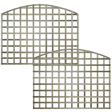 Arch|Concave|Square Fence Trellis 6ft Wide Standard/Privacy Holes 4ft/5ft/6ft