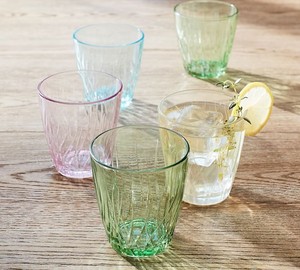 Pottery Barn Garden Party Tumbler Green Set Of 4 Glasses Ebay