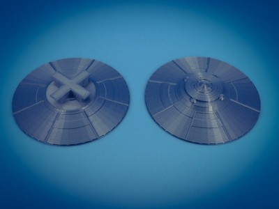 UFO Flying Saucer Alien Space Ship - TT Scale - 1:120 - Made in the USA