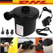 Elektrische Luftpumpe 230V / 12V Luftbett Luftmatratze Schlauchboot Pool Pumpe