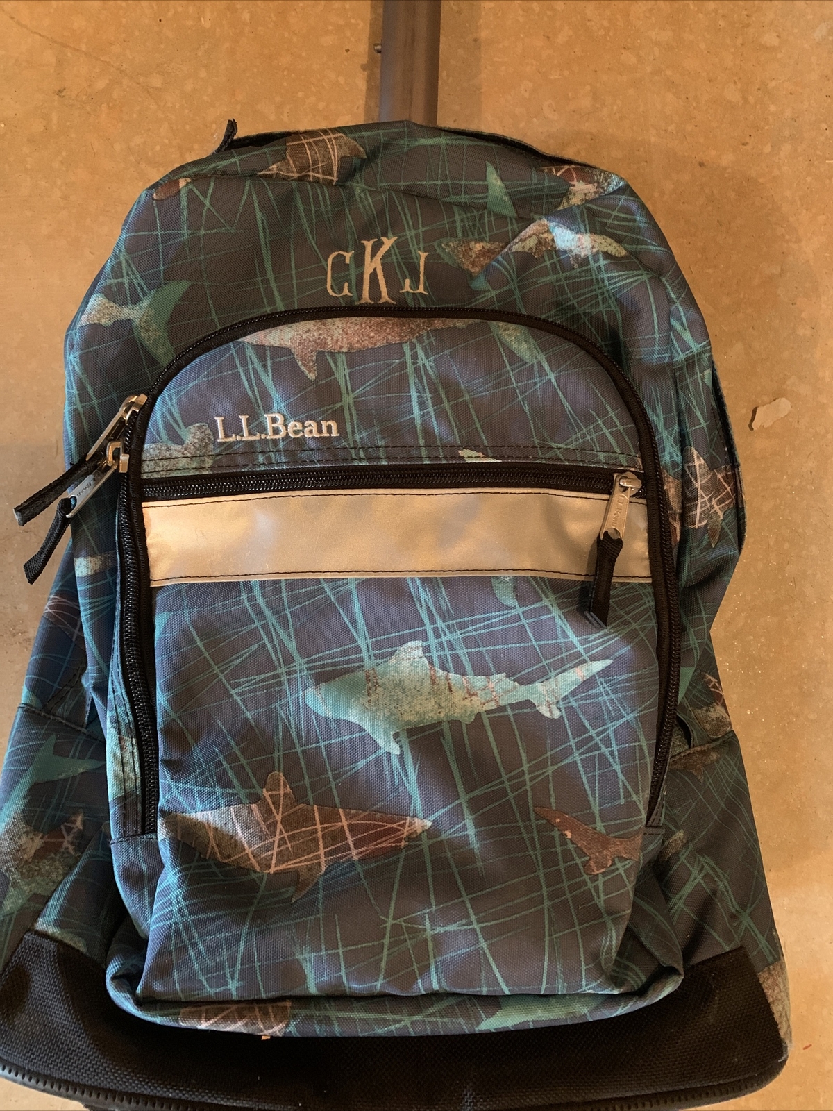 monogrammed rolling backpack
