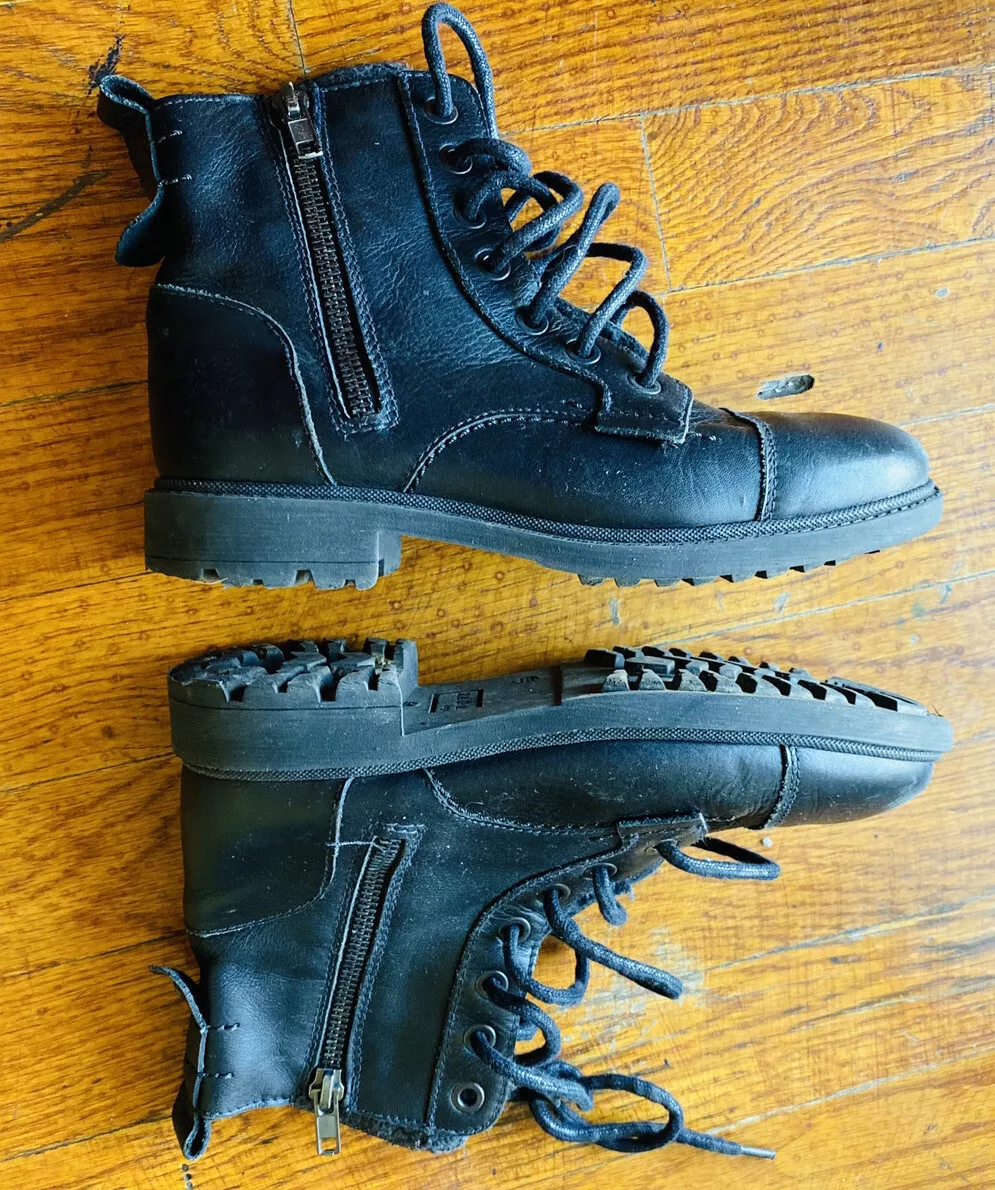 Zara top military boots