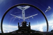 KC-135A Stratotanker aircraft, F-15 Eagle aircraft 8X12 PHOTOGRAPH