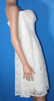 MARINA sleeveless dress with lace accents size 14 white | eBay MARINA sleeveless dress with lace accents size 14 white | eBay