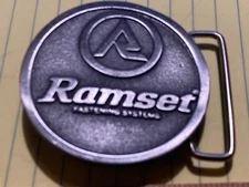 RAMSET FASTENING SYSTEMS BELT BUCKLE BY HIT LINE USA LOOK!