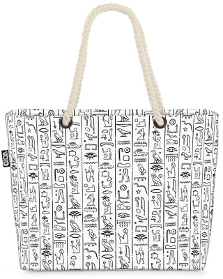 Ägypten Hieroglyphen Pyramide Beach Bag Sphinx Pharao Tempel Nil Nofretete Tuta