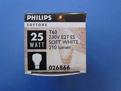 PHILIPS Glühlampe E27 25W T60 SOFT WHITE OPAL SOFTONE 026866