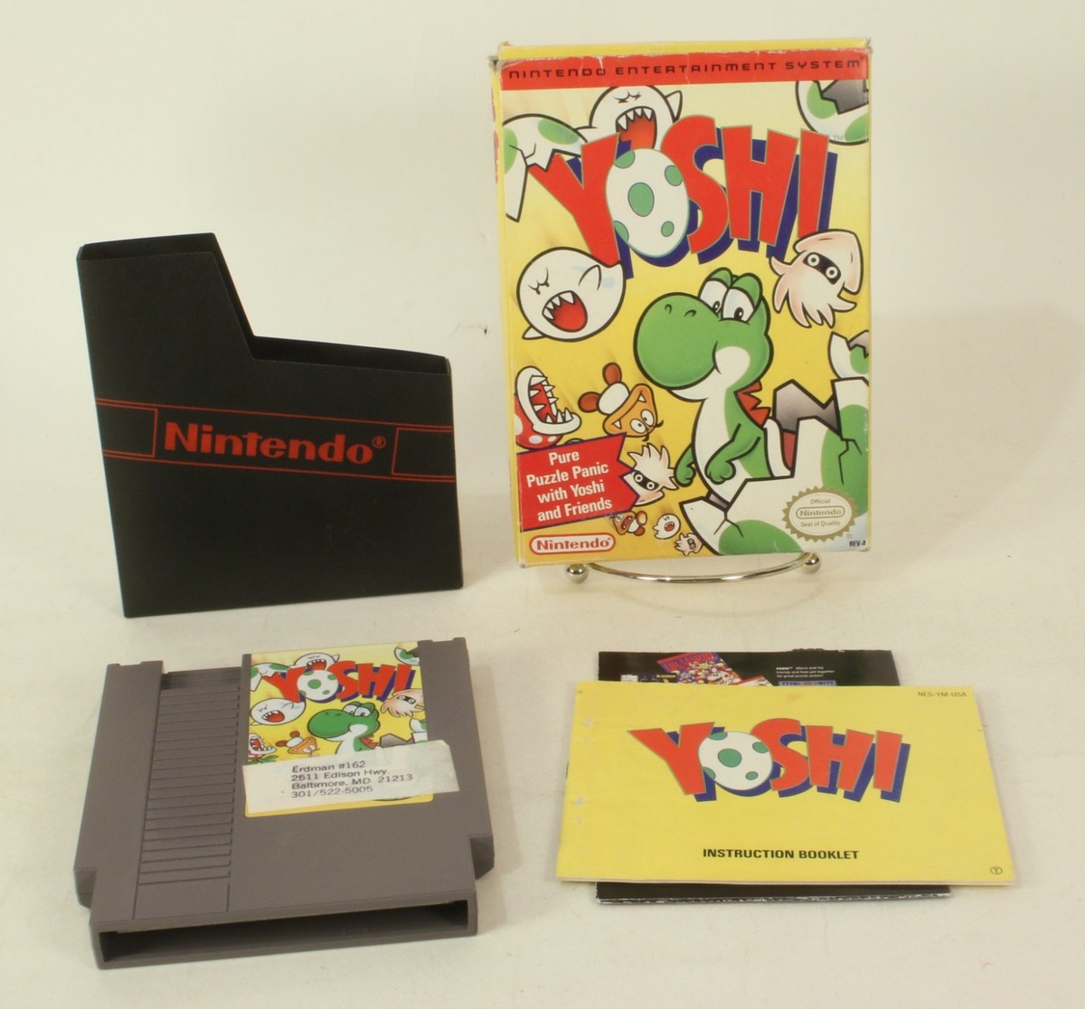 Boxed Nintendo NES Game Yoshi Tested and Working | eBay