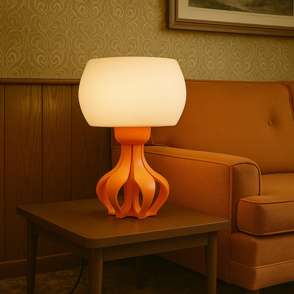 Yunari Retro Futuristic Lamp Mid Century Modern Desk Light 60s Space Age Home - Image 3 of 4