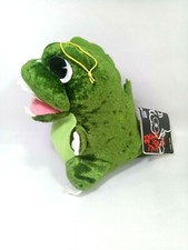 Rare GODZILLA Green 6" Plush Doll Figure Toy Banpresto Japan 1996 TAG 'NO VOICE'