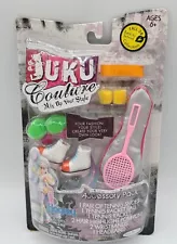 Juku Couture Accessory Pack Doll Tennis Racket Shoes Bag JAKKS Pacific NOS 2008