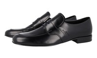 Luxus Prada Penny Loafer Business Schuhe 2DG102 Schwarz Leder Neu 9 43 43,5