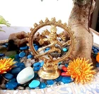 4" Exquisite Brass Dancing Lord Shiva Natraj God  Statue Home Decorative Gifts