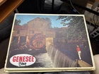 New ListingVtg Insert Genesee Beer 3D Sign Lighted Shadow Box Mill Scene Full light